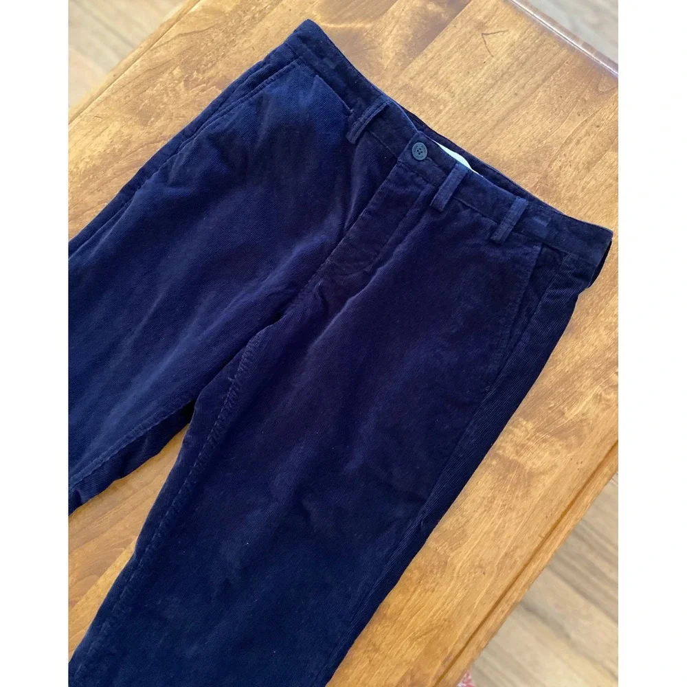 Norse Projects Aros Slim Corduroy Pant W30 L30 Navy Duca Visconti Italian Fabric